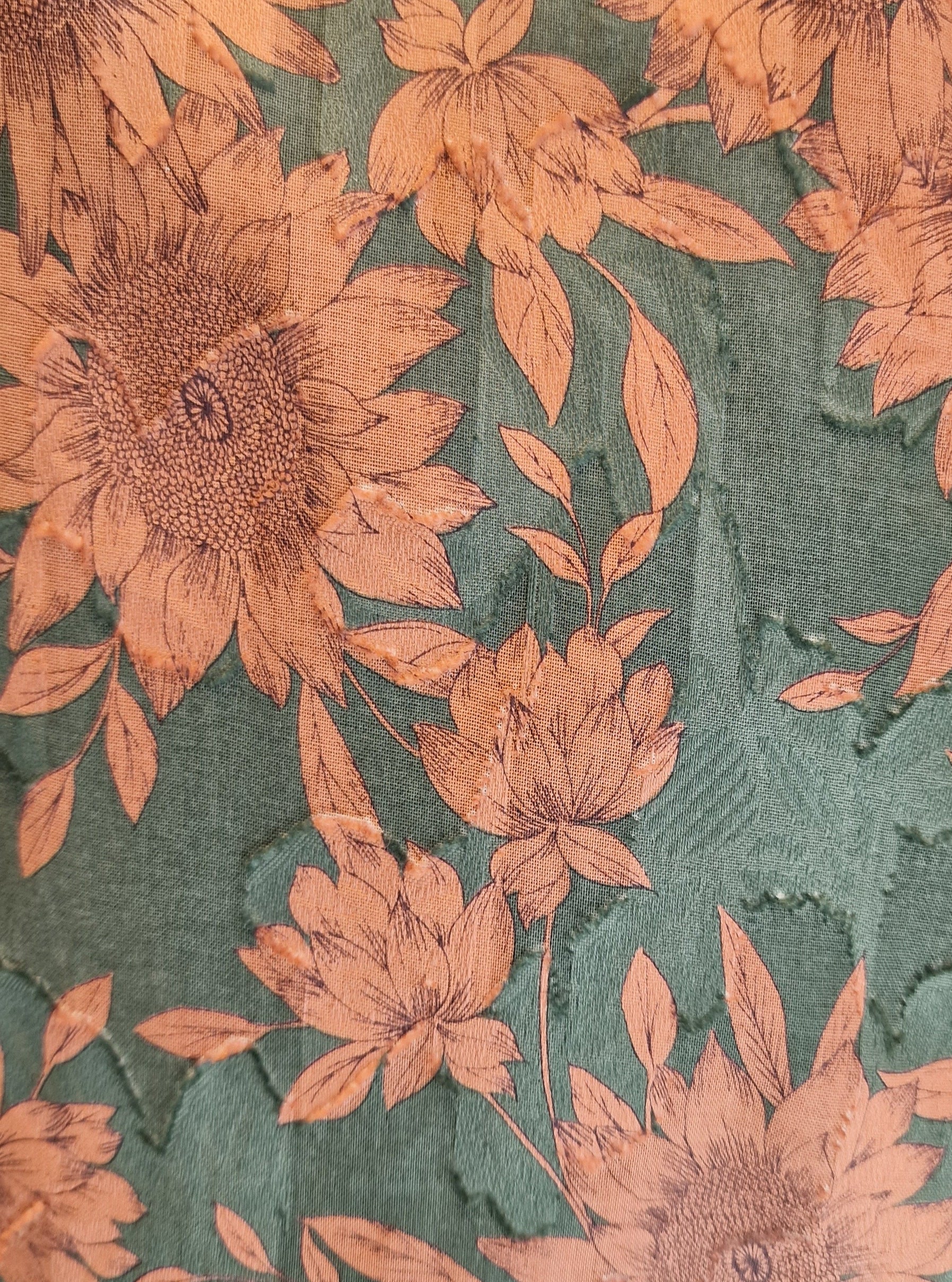 flower print cotton shirt made in Paris