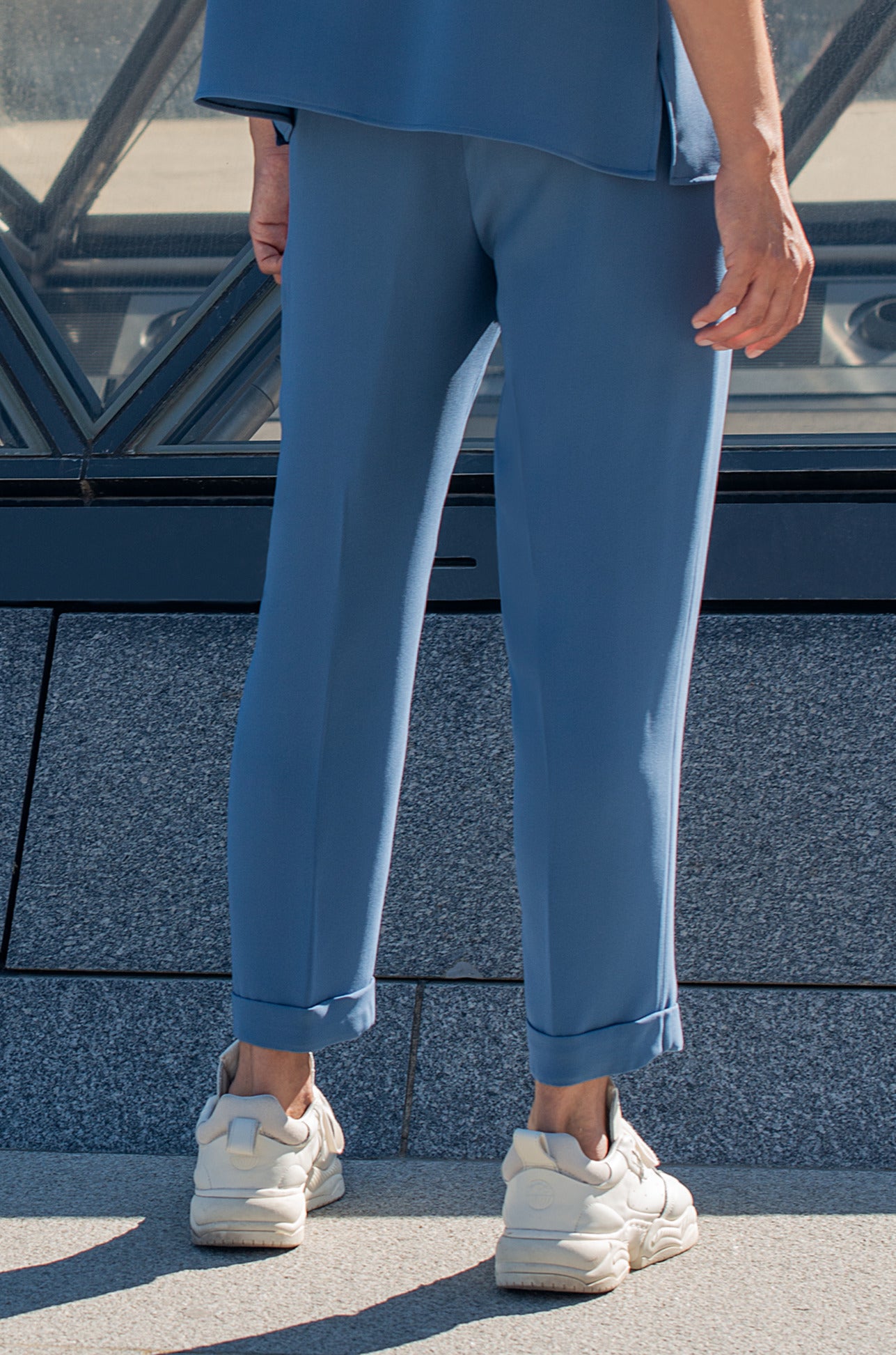 Capri silk pants