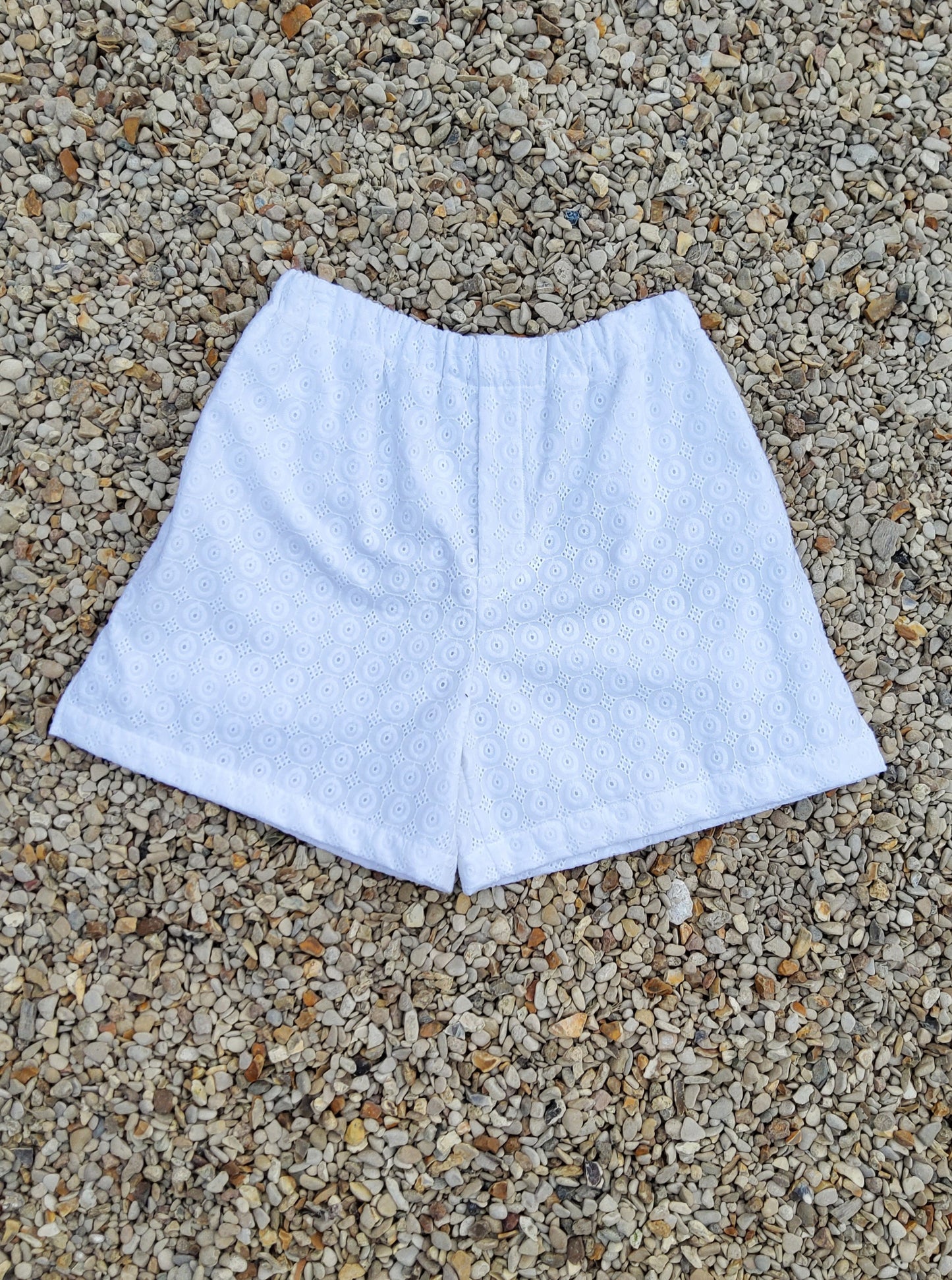 pure cotton white short made in France