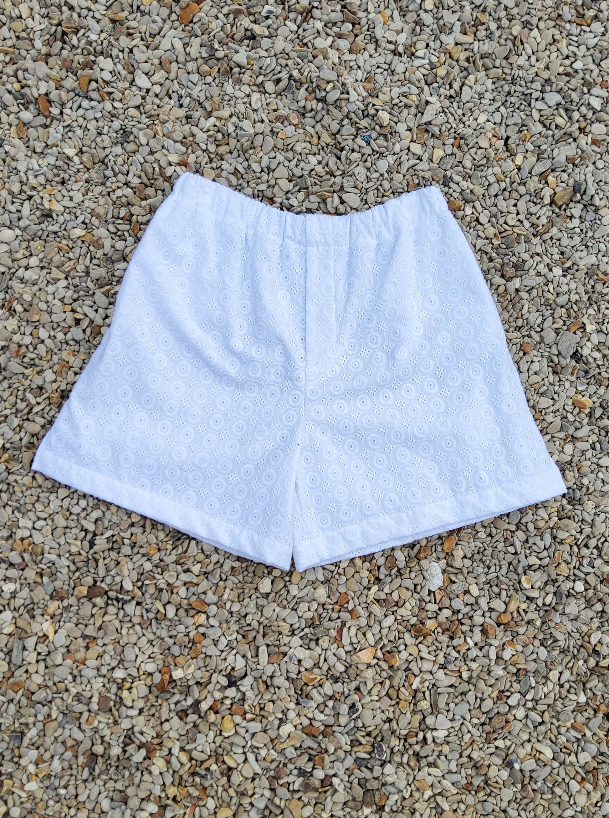 pure cotton white short made in France