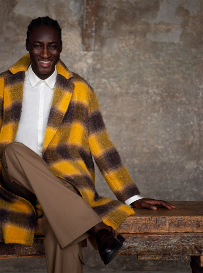 Metropolitan Glencheck Wool Coat