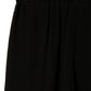 pure silk trousers in black