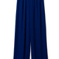 pure silk trousers in cobalt blue