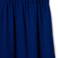 pure silk trousers in cobalt blue