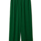 silk trousers in green