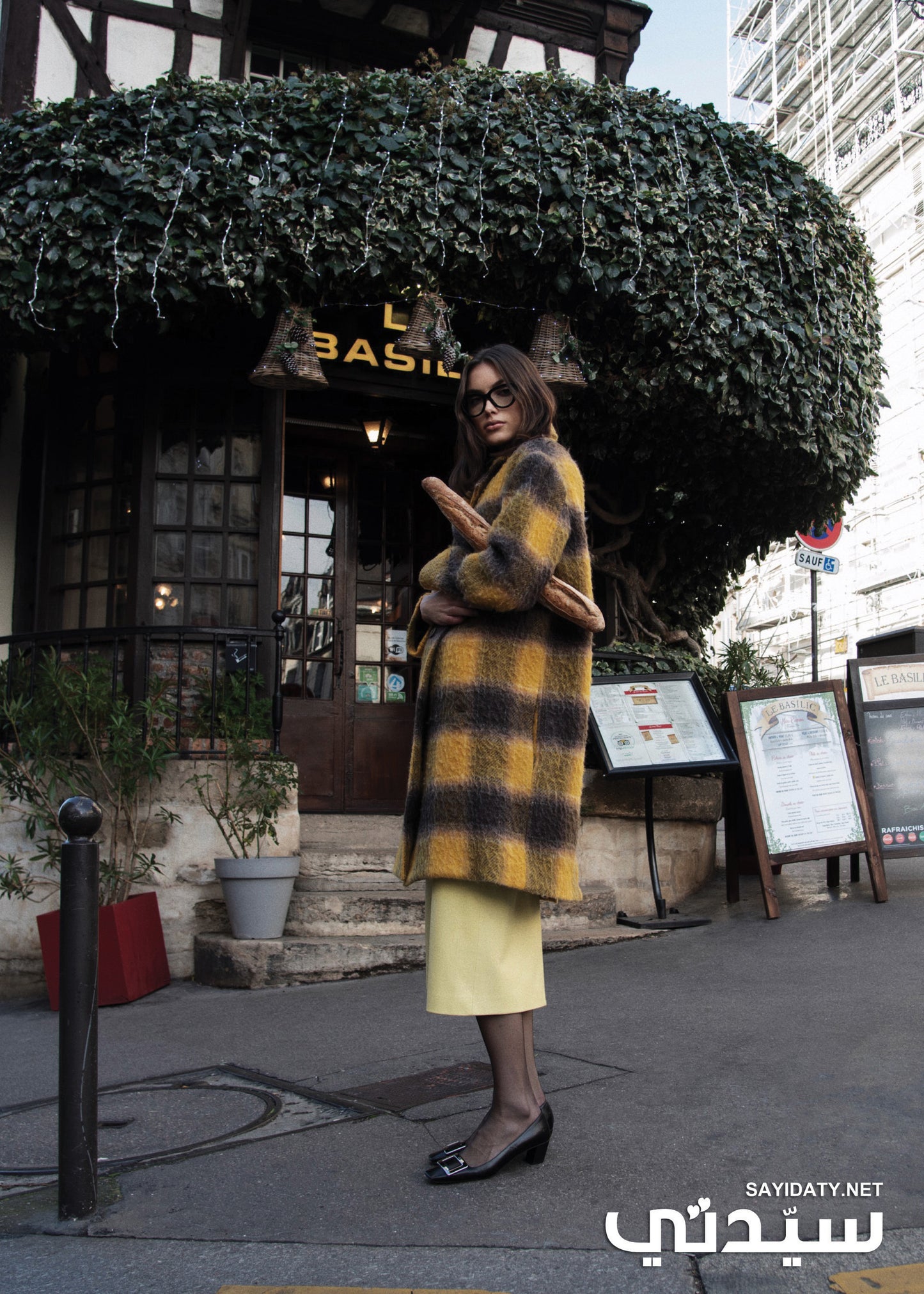 Metropolitan Glencheck Wool Coat