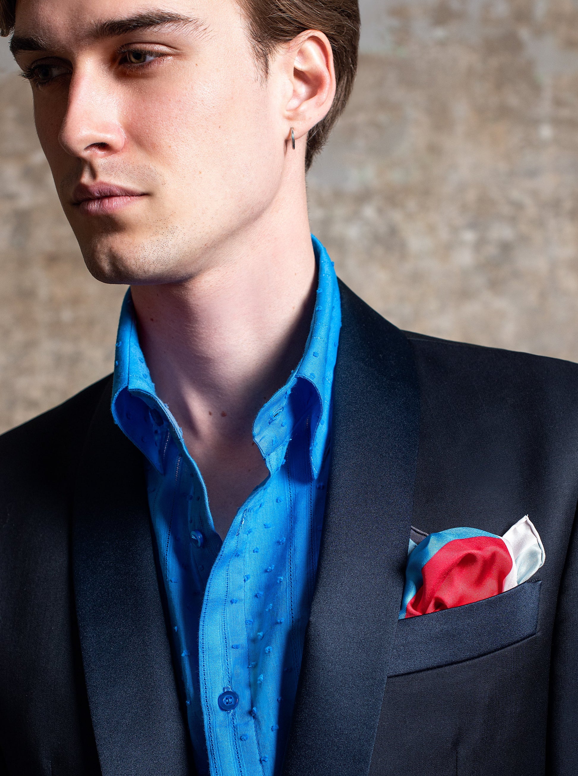 pocket square silk made in france