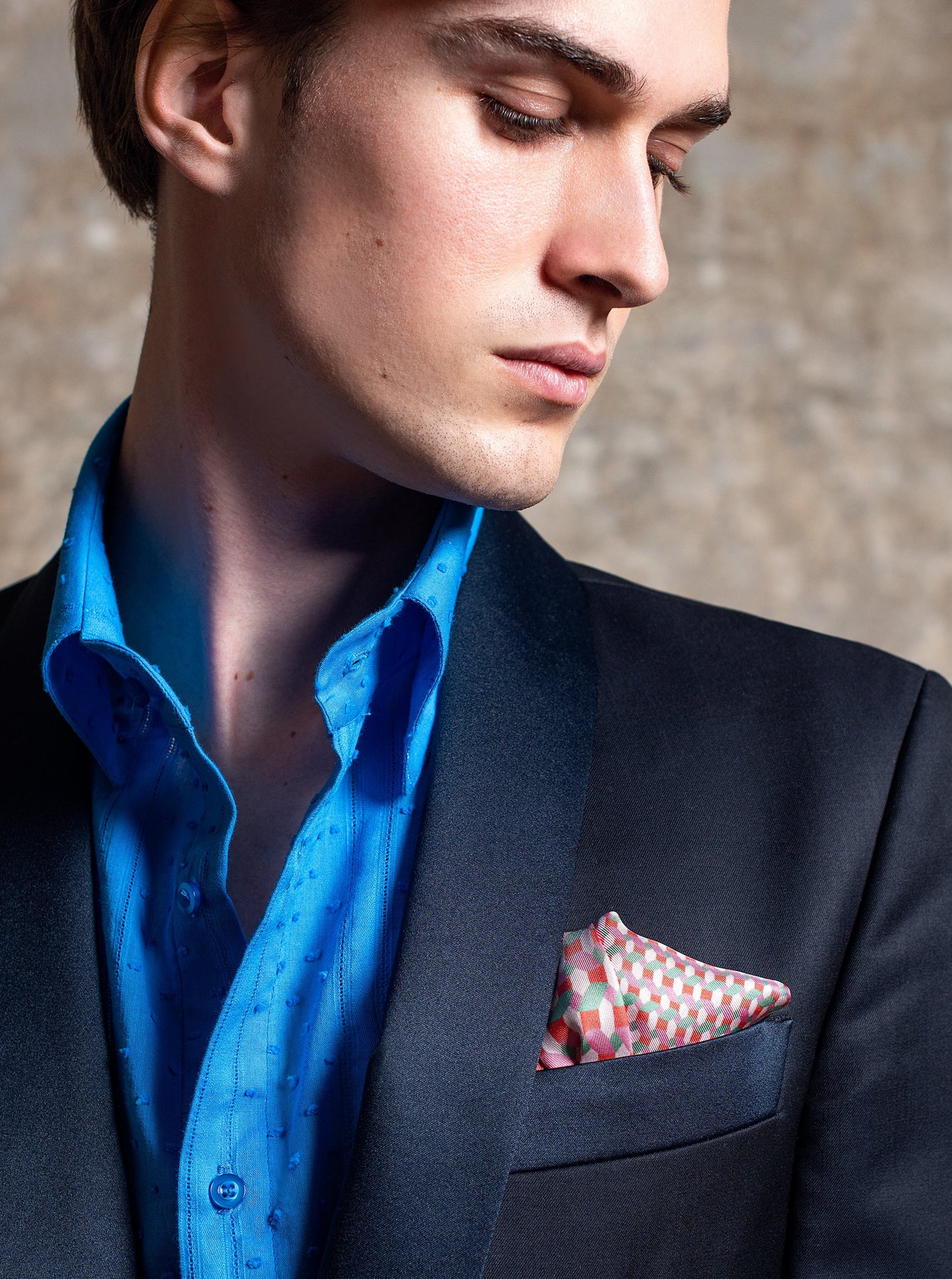 pocket square silk made in france