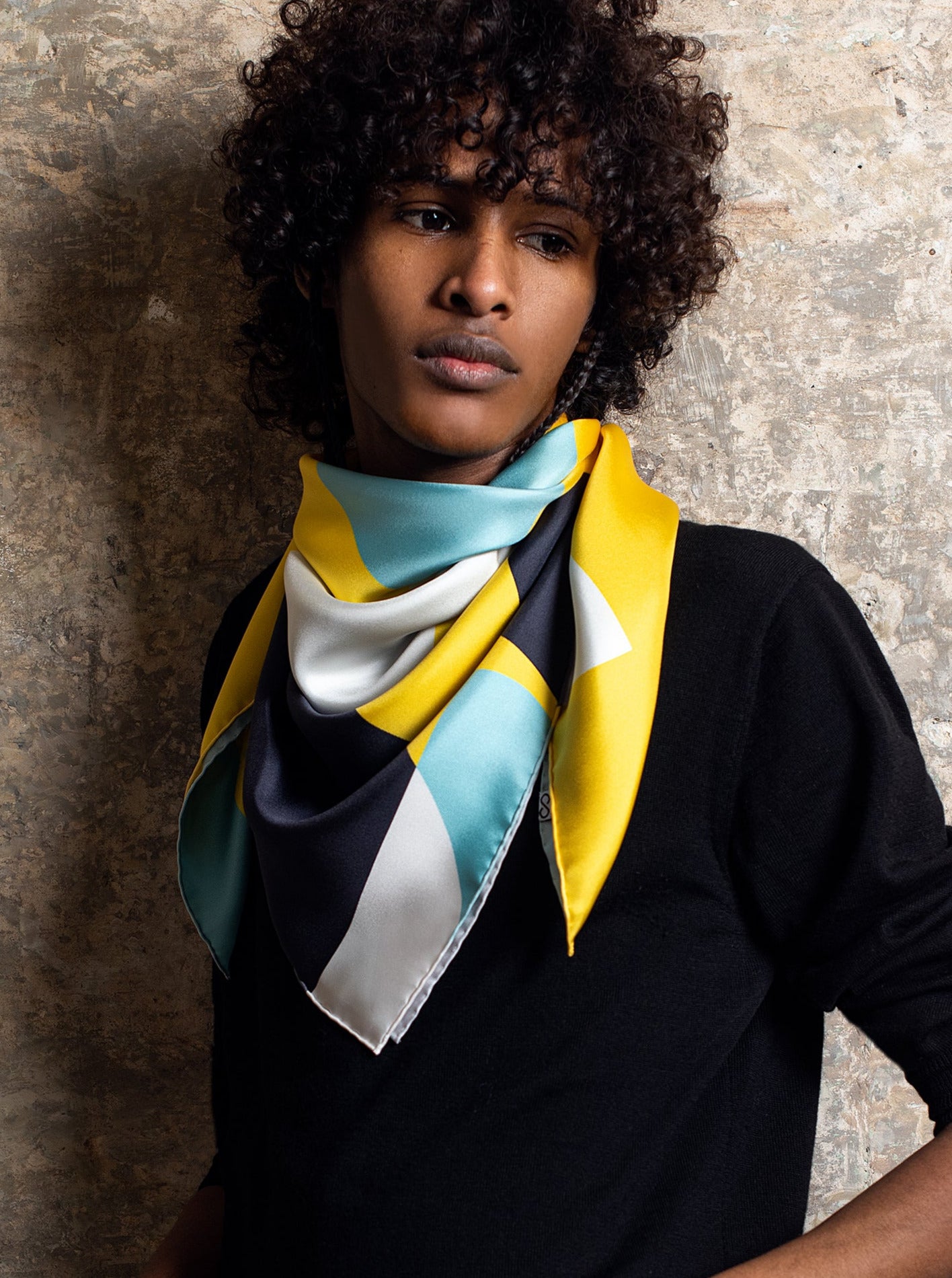 luxury silk foulard made in France