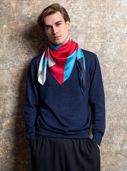 luxury silk foulard made in France