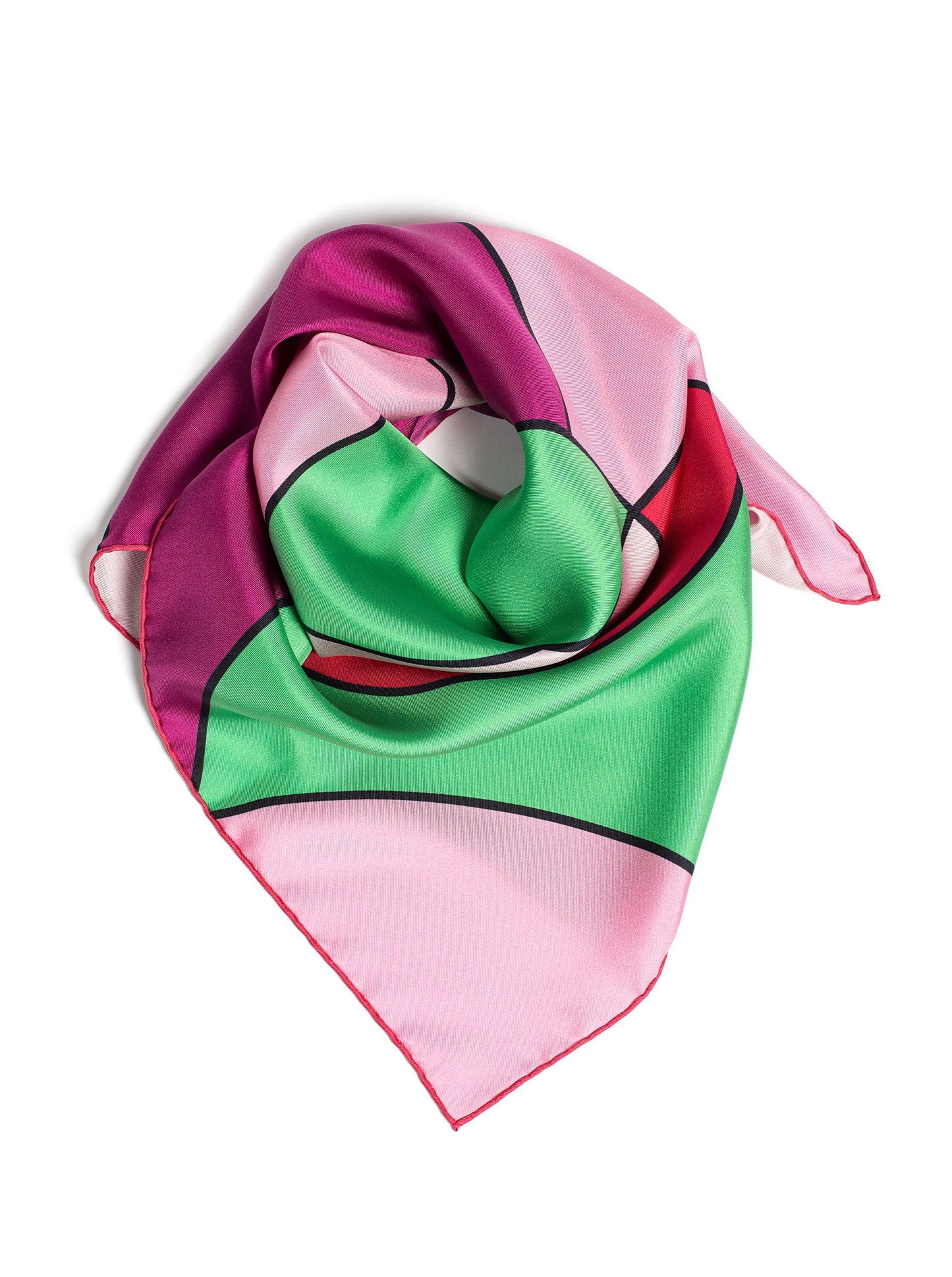 silk luxury foulard made in France