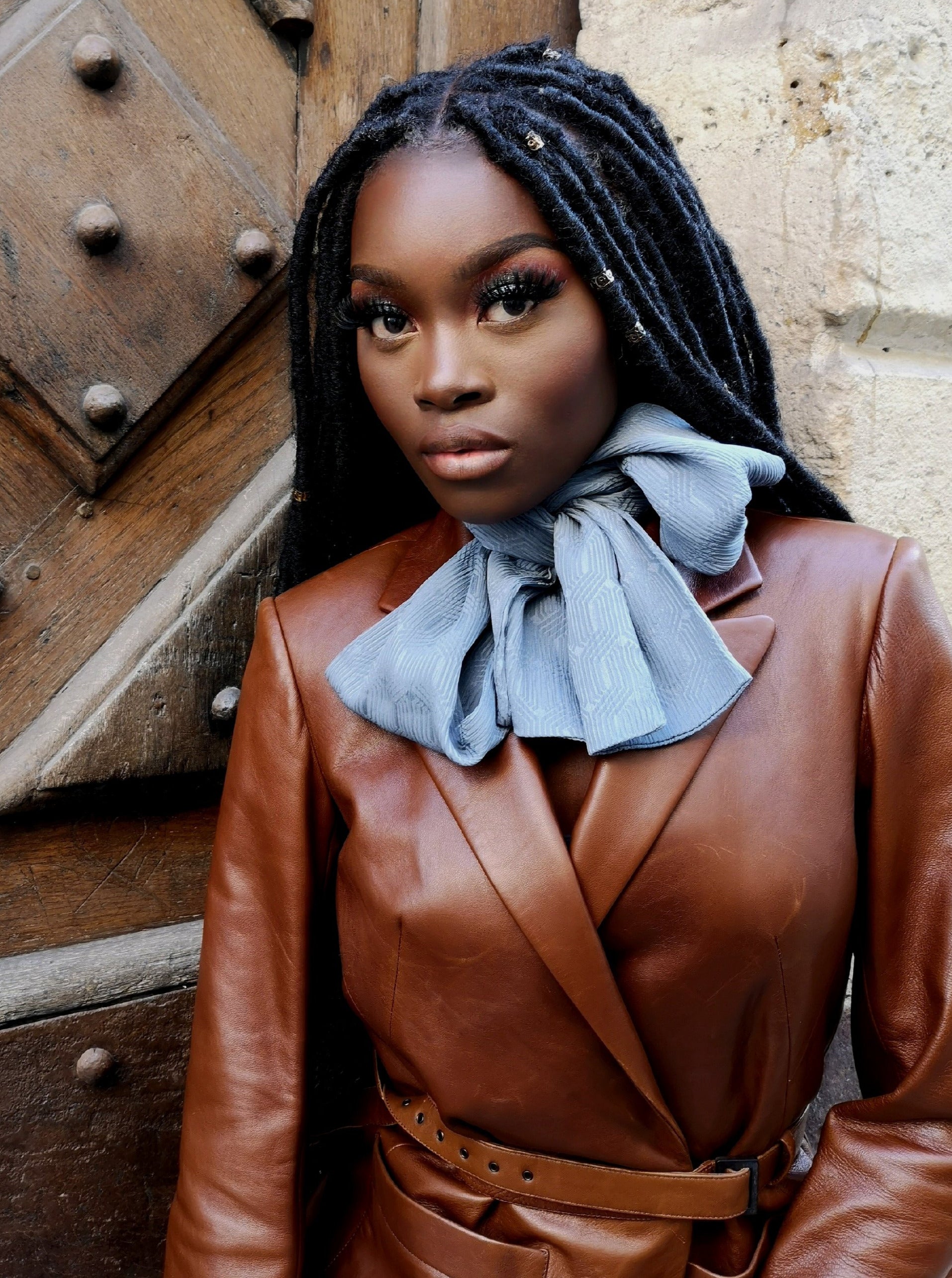 luxury scarf silk made in France