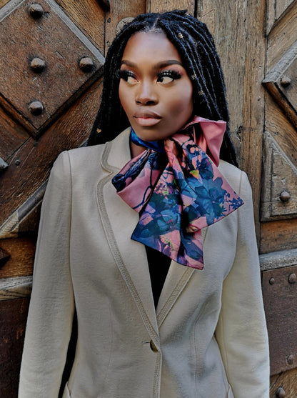 pure silk luxury scarf made in France