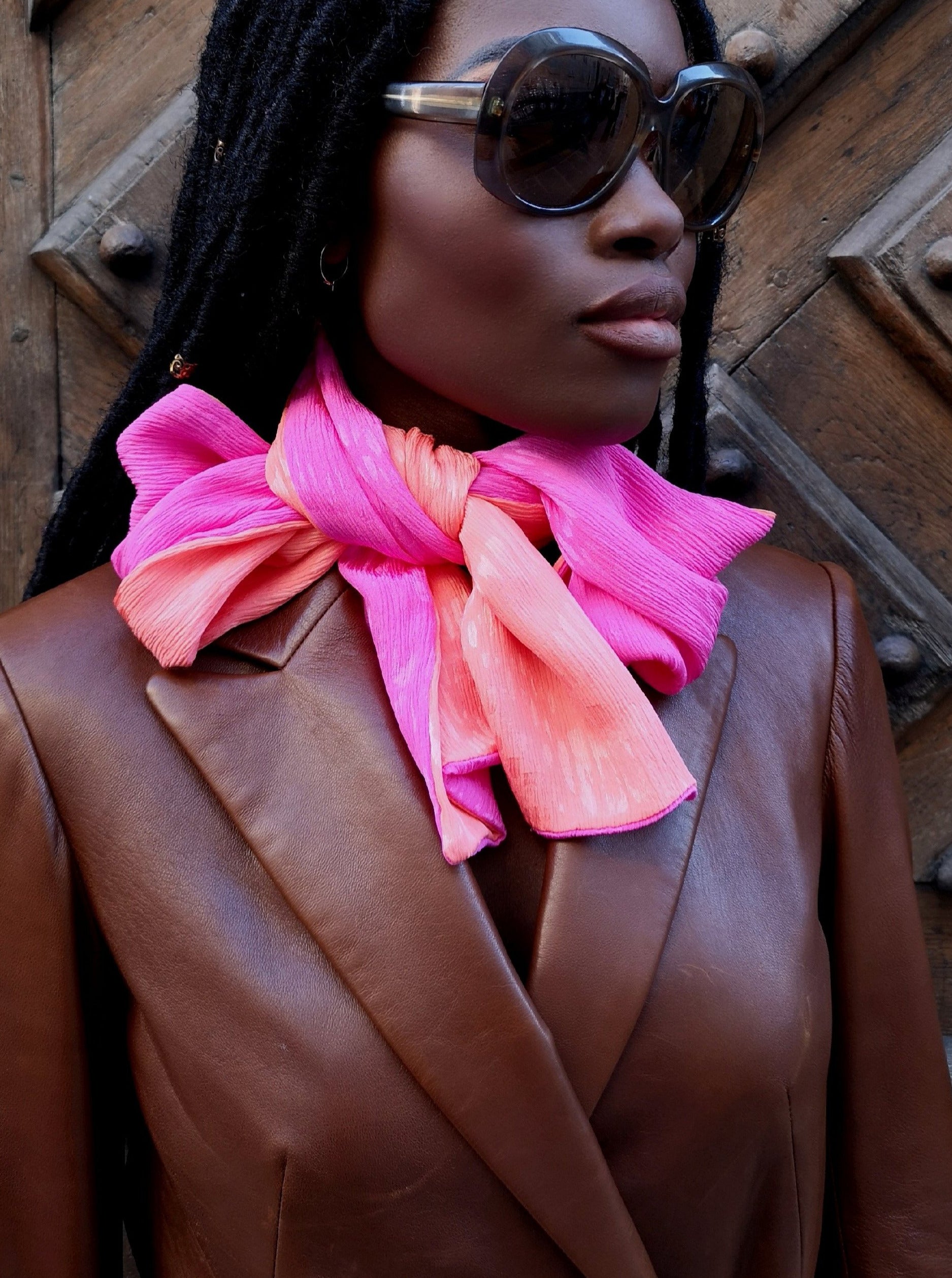 luxury silk scarf made in France