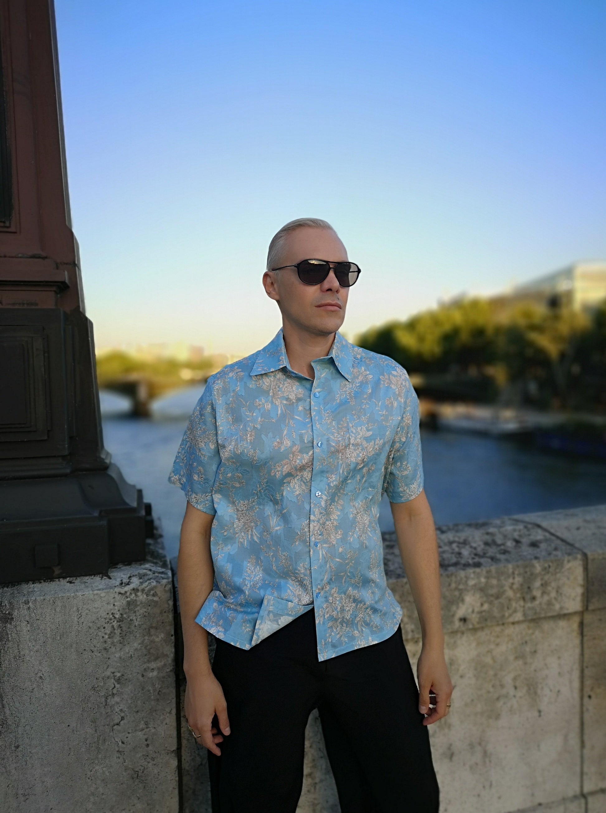 pure cotton mens shirt made in Paris