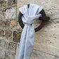 luxury scarf made in france silk wool jacquard