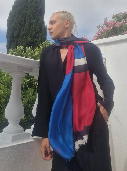 silk cashmere luxury scarf