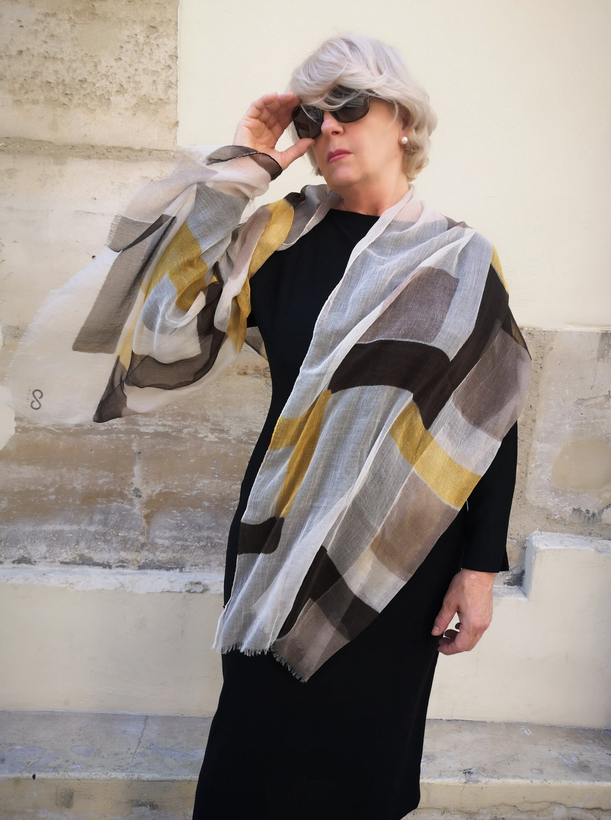 light cotton scarf infinity by sammy voigt